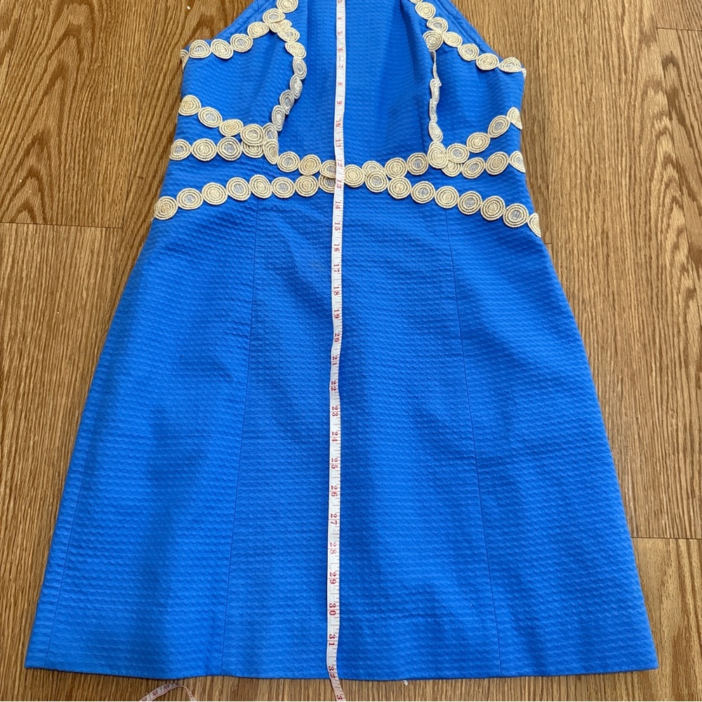 Lilly Pulitzer Bennet Blue Pearl Shift Dress - Picture 14 of 15